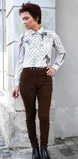 BTF / Notyz - Skindleggins - Ruskind - 10.481 - Brun