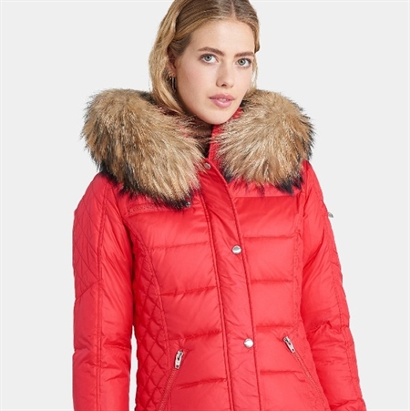 Zora - Dark Red - Raccoon/Fox Fur