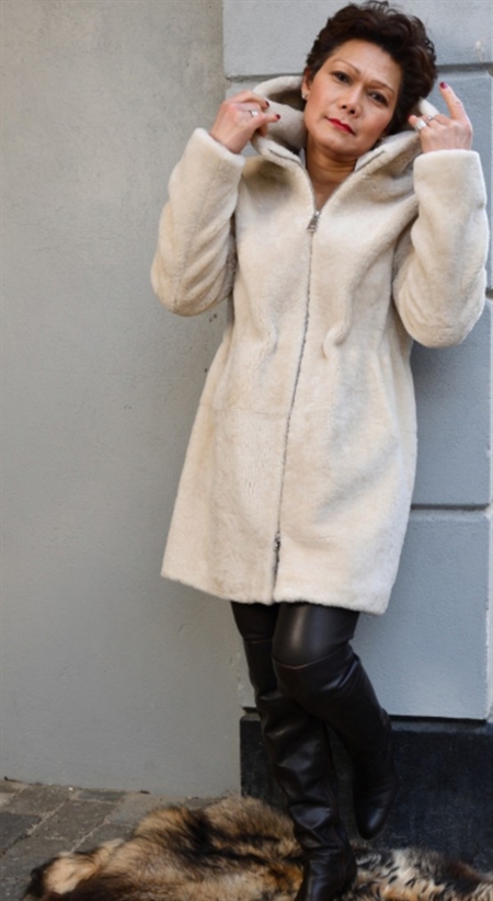 Levinsky - Delaney M/Hætte - Curly Rulam - Beige 