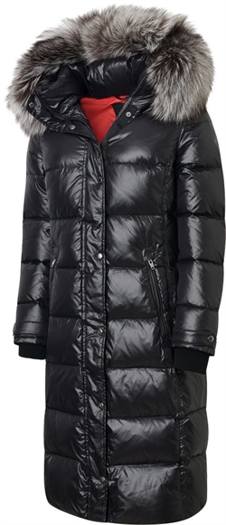 Farrow Coat - Black / Sort - Silverfox / Sølvræv