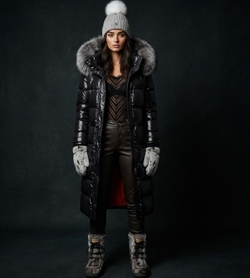 Farrow Coat - Black / Sort - Silverfox / Sølvræv