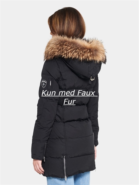 Kendall - Black - Raccoon/Rabbit Fur