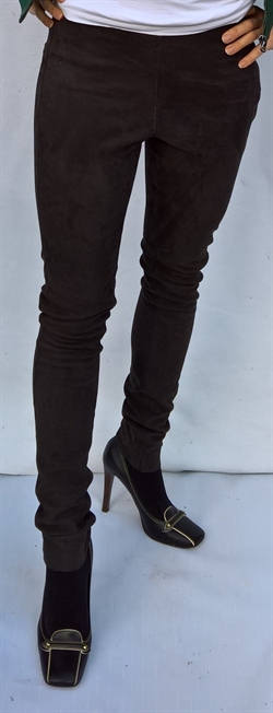 BTF / Notyz - Skindleggins - Ruskind - 10.481 - Dark Grey - Grå